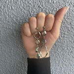 ブルーオーロラシルバーピアス