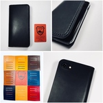 栃木レザーiPhoneケース ち KURO(iPhone12対応可,刻印無料)