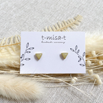 ぷっくりつやつや❤︎小粒三角ピアス