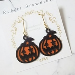 【ゴールド】 ハロウィン かぼちゃピアス