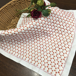 刺し子の花ふきん  NO.6角亀甲