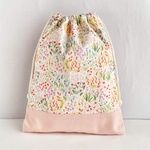 35×30  お着替え袋  お花畑  お花　ピンク