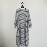 ☆新作☆1点物☆　YUWA　北欧風　スタンドカラーワンピース　ふんわりワンピース　お上品ワンピース　大きいサイズワンピース　L～LLワンピース　