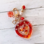 秋色ダブルハートシェイカーキーホルダー Autumn♡
