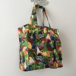 ニワトリ エコバッグ、カラフル鶏タイト・アンド・タイディ・トートバッグ; Colorful Chickens Tight ‘n’ Tidy Tote Bag; eco bag、色とりどりチキントート