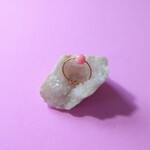 今月のサービス品♪【ピンキーリング】ピンクオパール 天然石 一粒 ピンキーリング