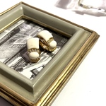 VINTAGE EARRING  エナメル  ヴィンテージ　イヤリング　ラウンド　　アンティーク  クラシカル　フラワー　大ぶり　クリップ　ナチュラル　結婚式　シルバー　アクセ　秋冬　ブライダル