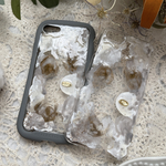 【♡送料無料♡】数量限定♡ふんわりモカベージュのニュアンススマホケース　シリコンカバー　シリコンケース