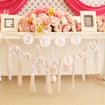 【受注生産】JUST MARRIED リボンガーランド ラベンダー