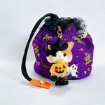 ハロウイン巾着◆お菓子を入れてプレゼント◆黒いドレスの三毛猫ちゃん