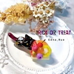 マグネット🎃👻ハロウィンクレープ 🐈‍⬛ 送料無料 レジン ジャンピング猫 フェイクスイーツ