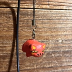 ストラップ「赤ねこ」
