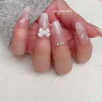 フレンチネイル　ハートネイル　
