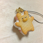 くまサンドストラップ(ショートケーキ)