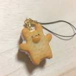 くまサンドストラップ(チョコチップ)