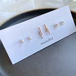Thanks▷3set stylishピアス/ノンホールイヤリング/ノンホールピアス＊受注製作＊