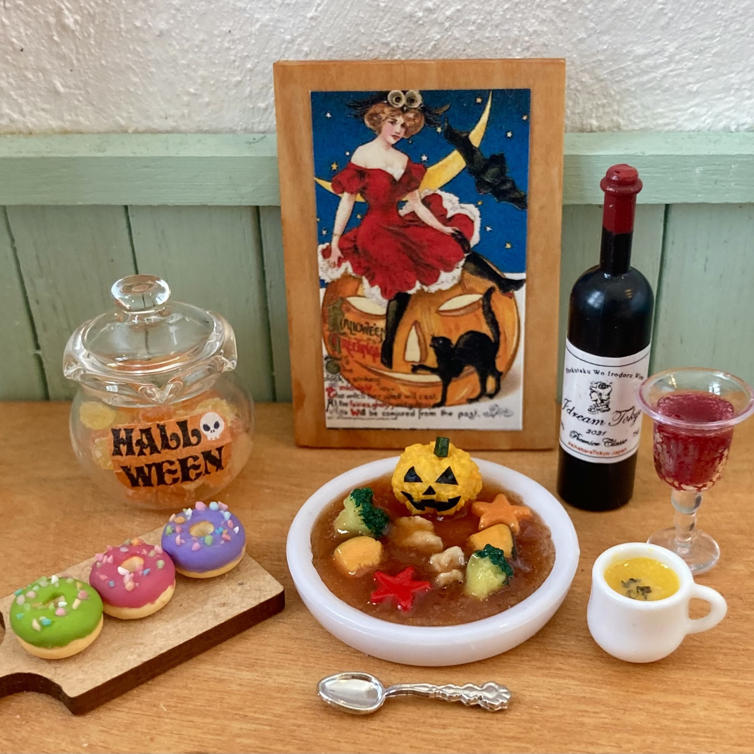 ミニチュアフード パーティーフードセット ～ダイニングテーブルセット付き～ ミニチュアフード パーティーフードセット ～ダイニングテーブルセット