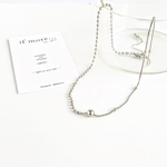 silver necklace ☽ 01 ⌘ ネックレス シルバー シンプル 