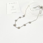 flower necklace ☽  ⌘ ネックレス シルバー お花のネックレス ステンレス