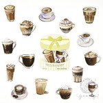 SWEETSフレークシール カフェ<S184>