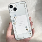 フレームチューリップのiPhoneケース(Blue)