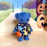 ハニーベアのハロウィンシャツセット《シャツ＆オレンジかぼちゃチャーム》