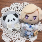 【動物サロペット】パンダちゃん　10センチサイズ　ぬいぐるみ用お洋服　ぬい服　ぬいぐるみ服　
