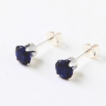【プレゼントに最適】誕生石 が 選べる シンプル で 存在感 のある 1.0ct over　/ 9月 ブルー サファイア / シルバー 925 / シンセティック