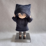 ねんどろいどどーる　長袖ロングTシャツ、猫耳帽子セット