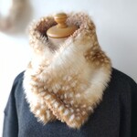 バンビファーとキャメルボアのネックウォーマー 