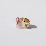 minamo ear cuff (ベラクルスアメジスト)／鉱物 原石 アクセサリー