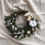 ベル付きクリスマスリース