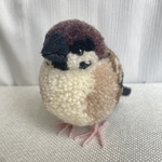 【受注制作】動物ぽんぽん　ぽんぽん　スズメ　インコグッズ　インコ　ぬいぐるみ　小鳥　野鳥