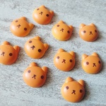 【10個】猫  パン  デコパーツ 