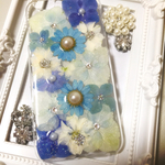 輝くお花＊ブルー