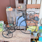 ブラック系！大きめ素敵な自転車♡【インテリア雑貨ジャンクガーデン雑貨】アンティーク風♡フラワースタンド♪ディスプレイ
