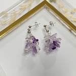 アメトリン さざれ石ピアス