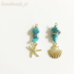 貝がらのピアス