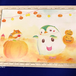 ハロウィンペンギンちゃんのA4ポスター