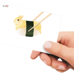 ICカードステッカー すしうさぎたまご