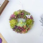 ことりのミニリース　グリーン