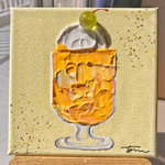 アクリル画『クリームソーダ』