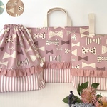 【get*様オーダー品】くすみリボン　ラベンダー5点セット