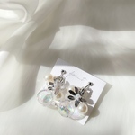 Rayna. (silver)ガラスドーム pierce/earring
