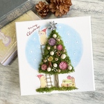 くまちゃんたちのクリスマスツリー　イーゼル付き　クリスマスギフト　クリスマスプレゼント