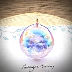 半球の雲レジン   虹の空