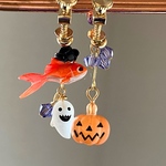 【10/2 21時〜販売予定】金魚ちゃんとハロウィン耳飾り