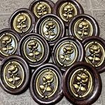 ✨Wax Seal Stamp✨シーリングスタンプ〝薔薇と剣〟シールパーツ＊コラージュ素材