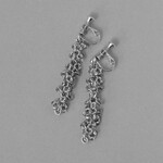 🆕 clear chain (clear gray/silver) ピアス/イヤリング《送料無料》粒々