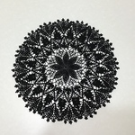 6yumenonaka様ご予約品※雪の結晶ドイリー黒